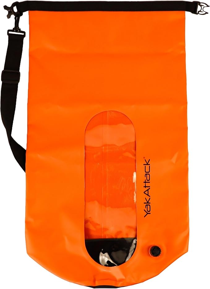 YakAttack 30L Roll-Top Waterproof Dry Bag with Air Valve | Durable & Water Resistant | Compact Storage | Remove Trapped Air | Additional Buoyancy | Dry Bag for Kayaking, Hiking, Boating & Camping - Image 2