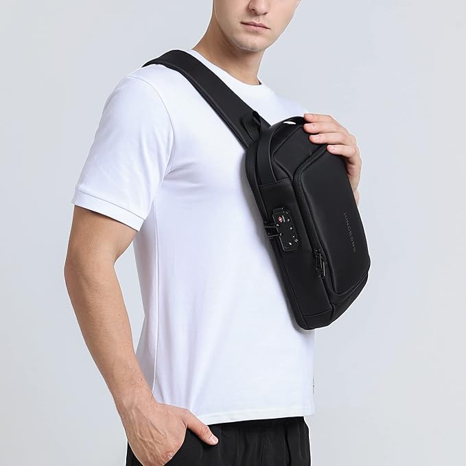 VGOAL Sling Crossbody Bag Anti-theft Chest Shoulder Backpack for Men Waterproof Minimalist Casual Daypack for Travel Gym - Image 7