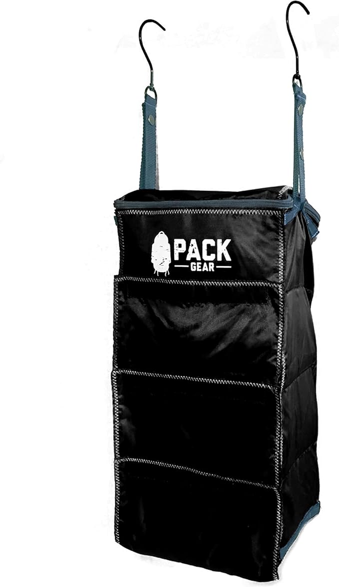 Pack Gear Hanging Luggage Organizer - Our Carry On Closet Insert Fits Any Carry-On - Our Hanging Luggage Organizer Uses Velcro to Allow Quick Access to your Clothes (Solid Black) - Image 9
