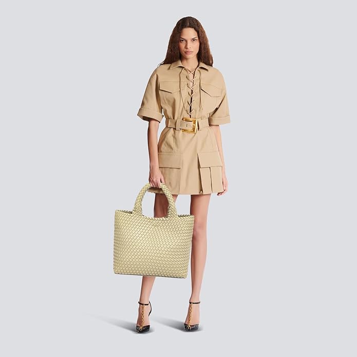 JINMANXUE Fashion Woven Bag Shopper Bag Travel Handbags and Purses Women Tote Bag Large Capacity Shoulder Bags - Image 2