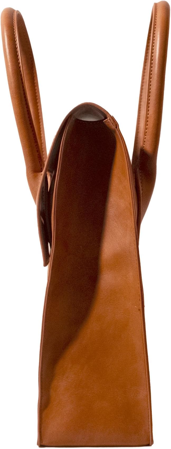 Wine Tote Carrier Bag | 2 Bottle - Vegan Leather, Soft Suede Interior Pouch with Divider - Great for Travel, BYOB, Wine Tastings, Parties, Gifts, Hygge - Image 4