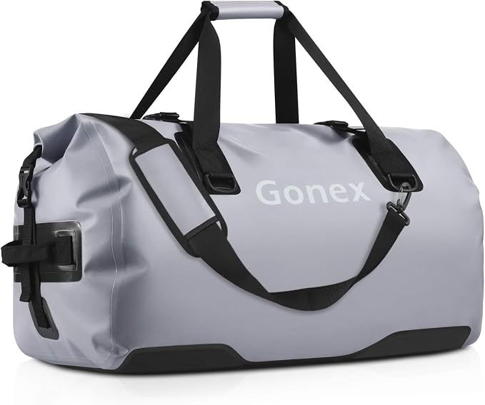 Gonex Extra Large Waterproof Dry Duffel Bag, Roll-Top PVC Gear Bag | Waterproof PVC, Roll-Top Closure, Wet Pocket, Shoulder & Hand Carry, Kayaking, Paddleboarding, Travel by Gonex