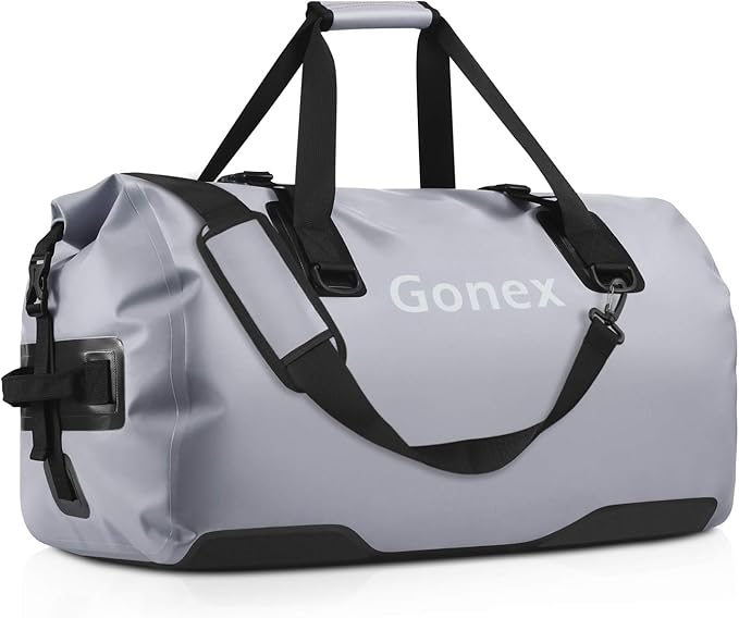 Gonex Extra Large Waterproof Dry Duffel Bag, Roll-Top PVC Gear Bag | Waterproof PVC, Roll-Top Closure, Wet Pocket, Shoulder & Hand Carry, Kayaking, Paddleboarding, Travel by Gonex