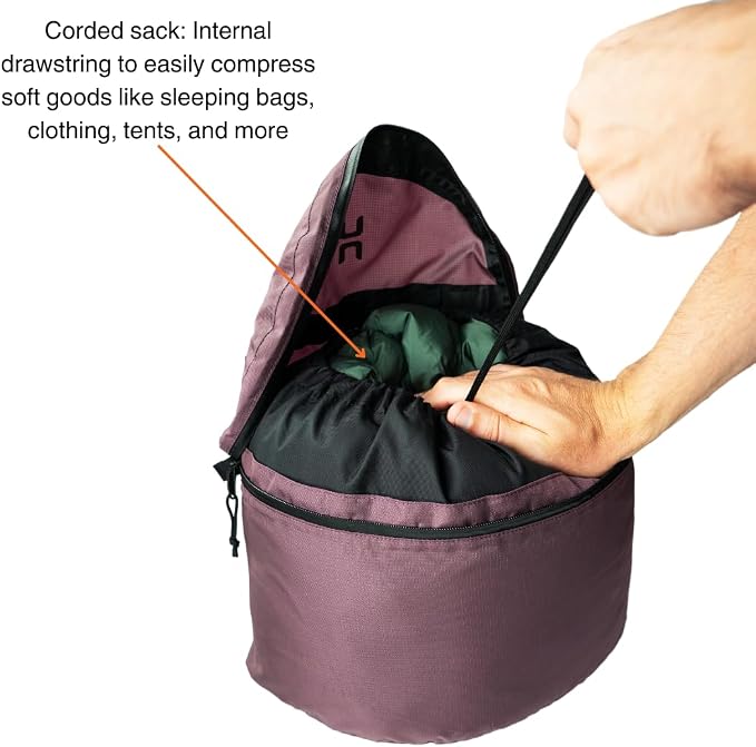 Hillsound PackStack Stuff Semi-Compression Storage Cubes, Waterproof Packing Cubes, Backpacking & Camping Space-Saving Modular Pack Organizers (Frozen Berry, Fits 60L+ Backpack) - Image 3