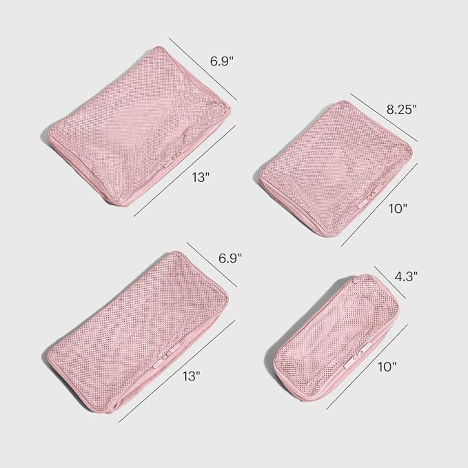 Away Insider Packing Cubes Set of 4 – Lightweight Travel Organizers for Luggage, Suitcases & Carry-On Bags, Blush Pink - Image 2