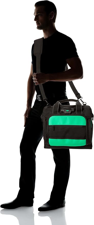 Amazon Basics Tool Sling Bag with Adjustable Padded Shoulder Strap, Sturdy Organized Storage, 40 Pockets, Black - Image 5