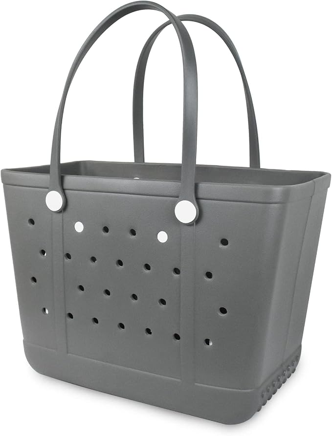 Lightweight Extra large Rubber Beach Bag Small mini Tote Bag for Gym Waterproof medium Open Handbag for Pool Sports by Addoklm