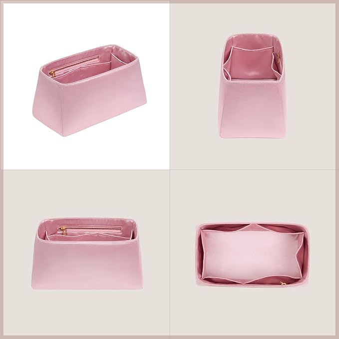 ZTUJO Silky Purse Organizer For Birkin, Luxury Purse Organizer Insert (Rose Sakura, BK30) - Image 7