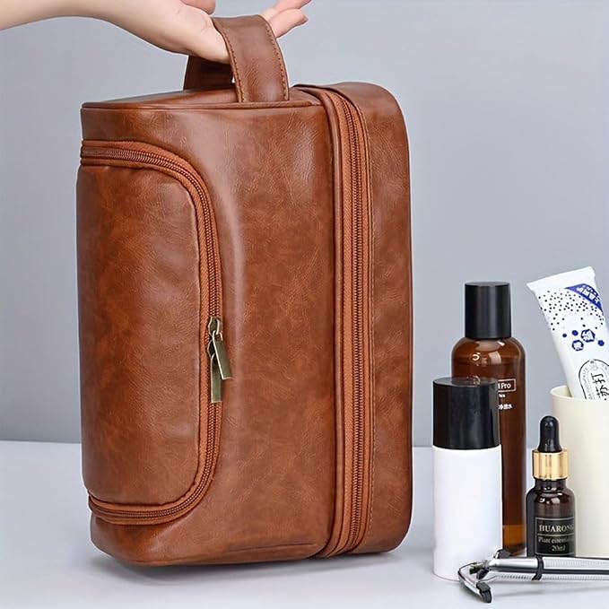 Personalized Toiletry Organizer with Bottom Compartment, Custom Name Large Travel Makeup Bag for Men & Women - Image 5