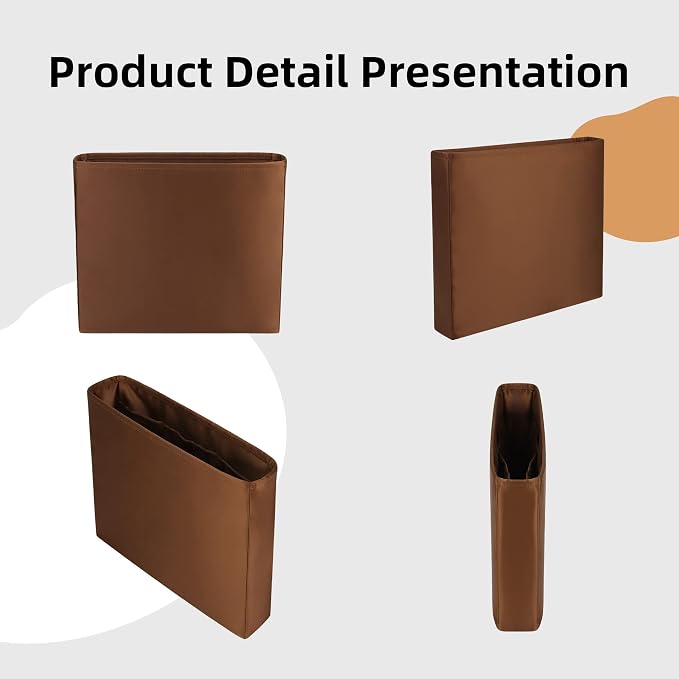 DGAZ Silky Purse Organizer Insert Fits Evelyne TPM/PM/GM/TGM Bags, Luxury Handbag & Tote Organizer, Simplicity bag organizer（Gold,TPM） - Image 9