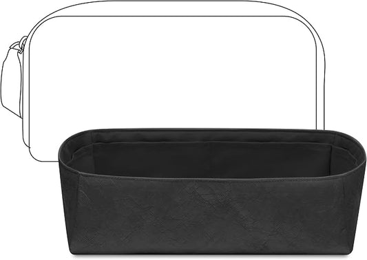 Handbag Organizer Compatible with LV Dopp Kit Toilet Pouch | Handcrafted DuPont™ Tyvek®, Matte Black Purse Organizer Insert, Precision 1:1 Custom Fit for Work, Travel & Daily Carry by FANJIProject