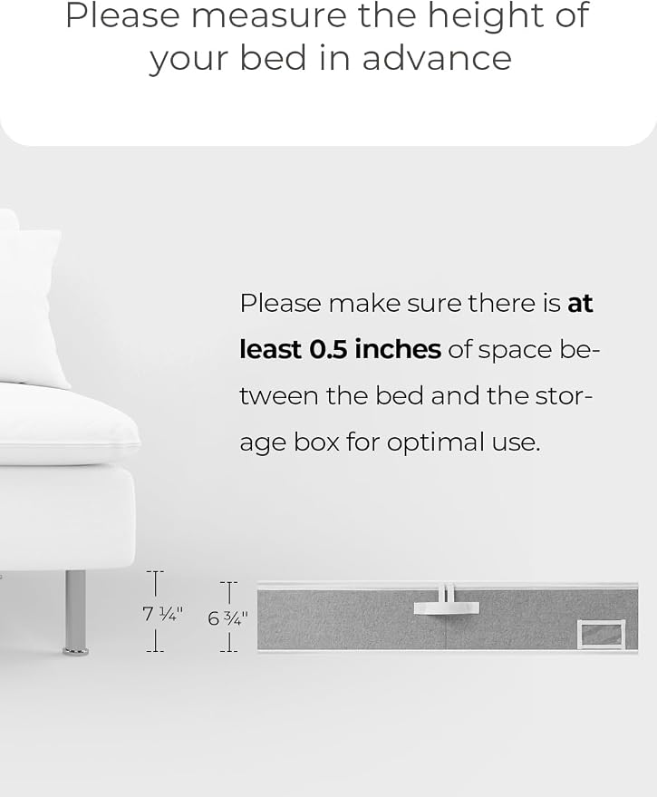 StorageWorks Extra Large Under Bed Storage Containers with Handles and Label Holder, 2 Pack Ultra-thick Fabric Underbed Bins, Closet Organizer for Clothes, Blankets, Sweater - Image 4