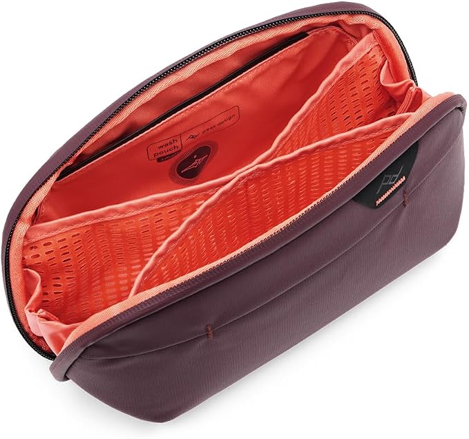 Peak Design Small Wash Pouch, Eclipse, Weatherproof Travel Toiletry Bag, Upright or Hanging Toiletry Kit with Pockets, Magnetic Toothbrush Pocket, Wide UltraZip Opening, Toiletry Bag for Men and Women by PeakDesign