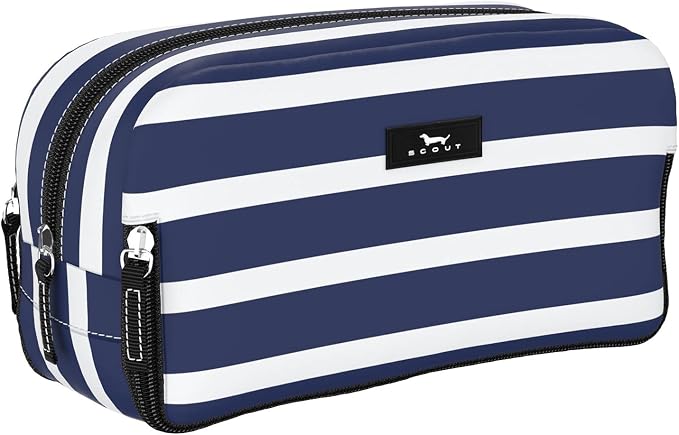SCOUT 3-Way Toiletry Bag - Travel Makeup Pouch for Women with Three Zipper Compartments - Stands Upright, Wipes Clean by SCOUT