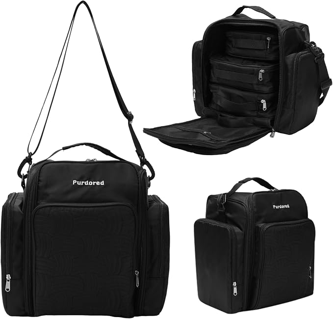Multifunctional Travel Toiletry Bag With Jewelry Organizer,Portable Hanging Storage Bag With 4 Compartments,Large Capacity Makeup Case For Skincare & Bathroom Essentials (Dark Grey) by Unknown