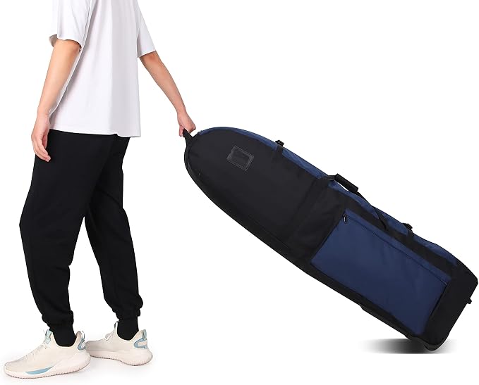 TurnWay Foldable Padded Golf Travel Bag, Heavy Duty 900D Polyester Golf Club Bag Waterproof Golf Carry Bag Cart Bag with Wheels, Soft-Sided Spacial Size for Golf Gear Transportation - Image 7