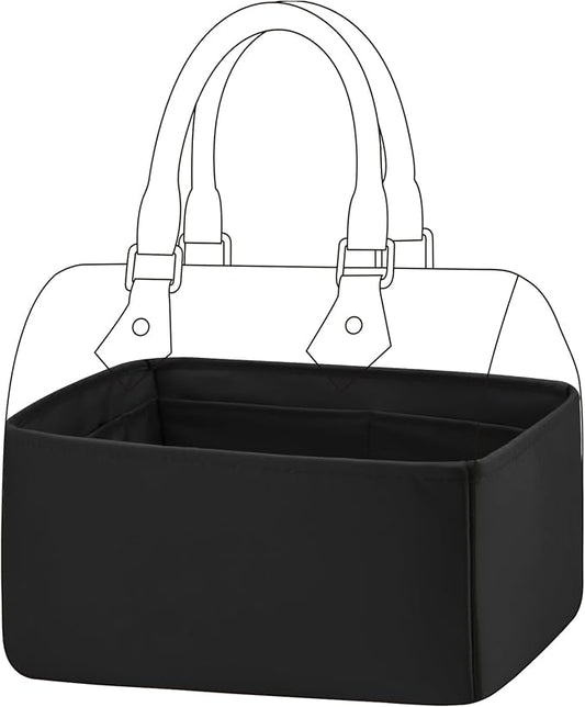 DGAZ Silk Purse Organizer Insert Fits LV Speedy 16/20/25/30/35/45 bags，Silky Smooth Bag Organizer，Luxury Handbag & Tote Shaper（Black，SP45） by DGAZ