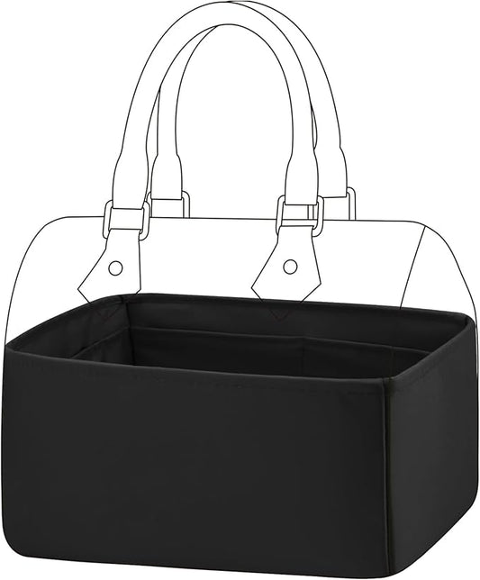 DGAZ Silk Purse Organizer Insert Fits LV Speedy 16/20/25/30/35/45 bags，Silky Smooth Bag Organizer，Luxury Handbag & Tote Shaper（Black，SP20） by DGAZ