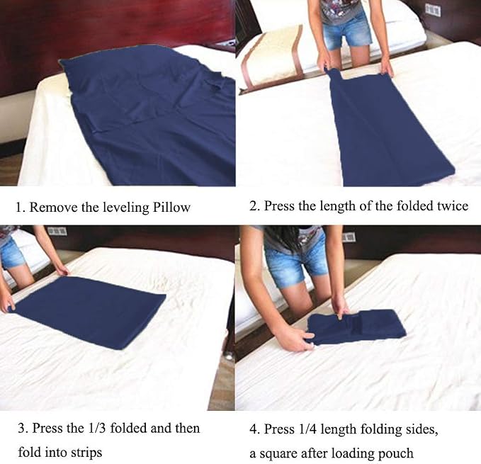 Lightweight Sleep Sack, Compact Sleeping Bag Liner Travel Sheets for Hotel | Soft Breathable Adult Sleep Sack, 4 Season Travel Sheet for Hostel Camping Backpacking Hiking, Machine Washable, 3 Sizes - Image 5