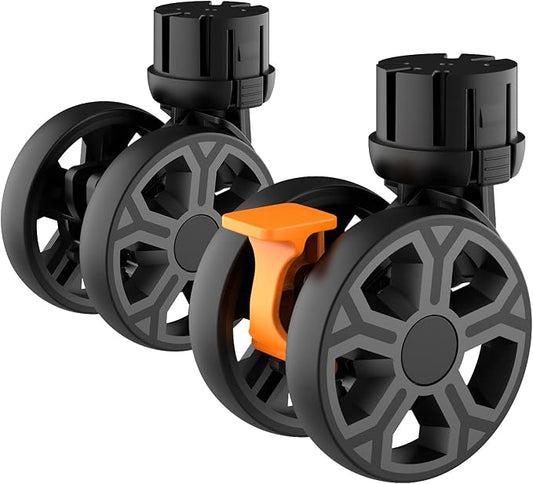 FELICON SELORSS Heavy Duty Rotation Swivel Wheels-Black-2PCS | 360°Rotate Wheel for BY06 BY06S BY06C BY10 BY10WX BY16 Folding Utility Cart Rolling Crate by FELICON