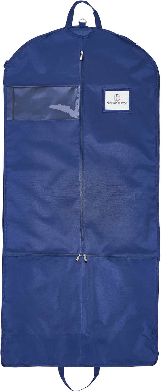 Waterproof Hanging Garment Bag 52 inch Deluxe Clothes Bag with Gusset, 4 Pockets & Side Zip for Dance Costumes, Sports, Skating, Theatre, Beauty Pageants & More by Kendall Country (Midnight) by KendallCountry