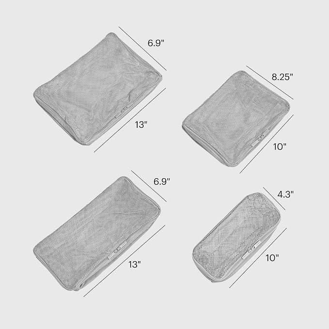Away Insider Packing Cubes Set of 4 – Lightweight Travel Organizers for Luggage, Suitcases & Carry-On Bags, Cloud Gray - Image 2