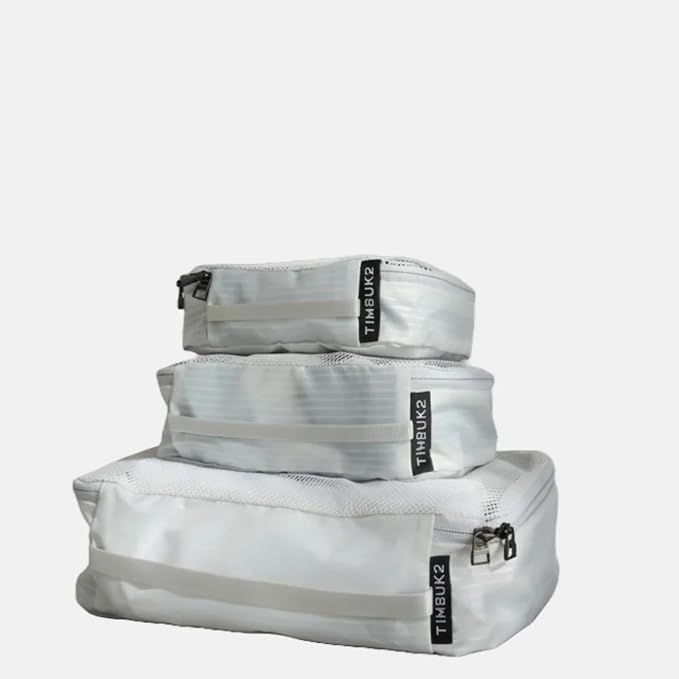 Timbuk2 Stow Packing Cubes Set, Travel Packing Cubes for Suitcase Organizer, Lightweight Packing Organizers for Luggage, Travel Cubes with Mesh, Carry On Organizer Set (3 Piece S/M/L) by Unknown