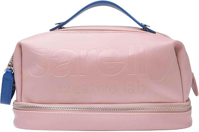 SARELLY | Vegan Leather Makeup Bag | Perfect for Makeup Brushes | Multi-compartments | Blush by SARELLYCreativoLab