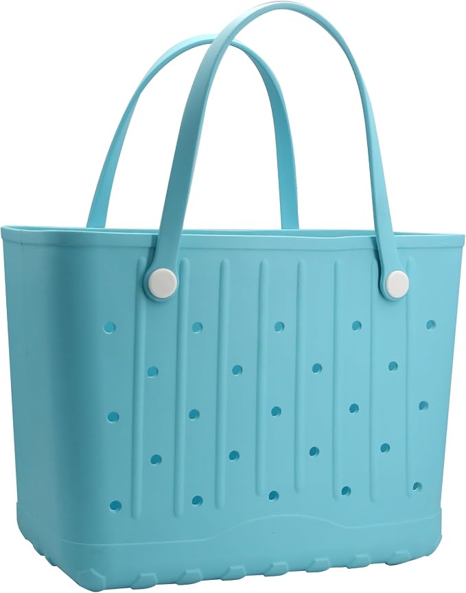 GBB Rubber Large Beach Tote Bag Portable Travel Bag Waterproof Travel Handbags for Beach all Purpose Storage Bags by GBB
