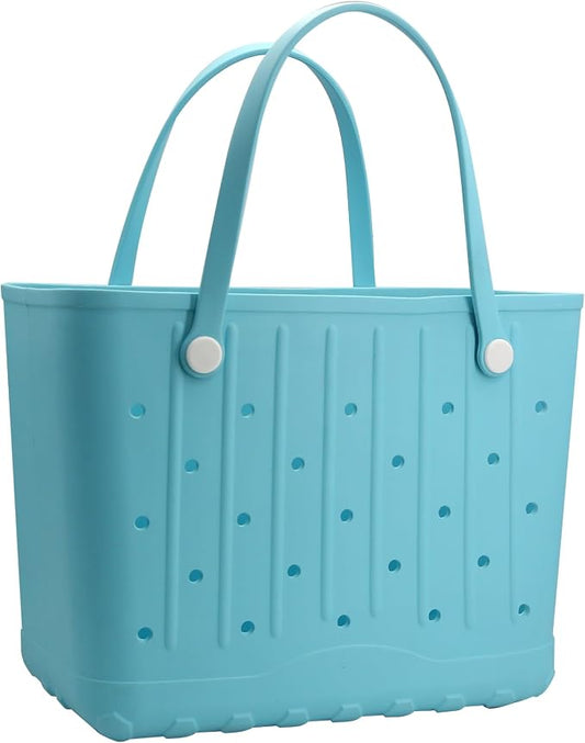 GBB Rubber Large Beach Tote Bag Portable Travel Bag Waterproof Travel Handbags for Beach all Purpose Storage Bags by GBB
