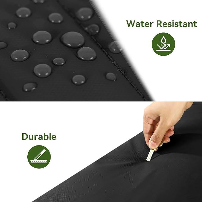 Vomgomfom 86L Foldable Duffle Bag with Wheels - Waterproof Rolling Travel Bag, Collapsible Luggage No Telescopic Handle, for Men Women Camping Sports Weekend Trips,Black - Image 7