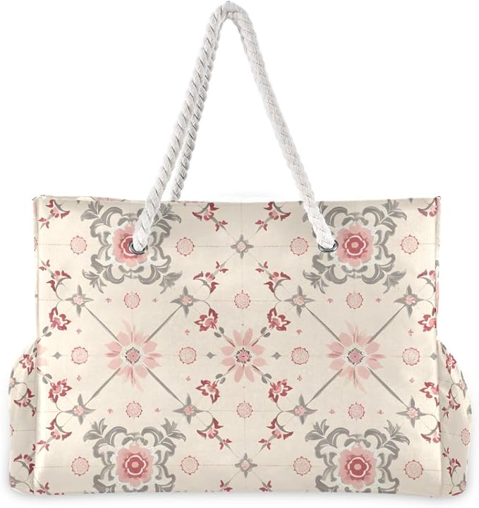 senya Large Beach Bags Totes Swim Canvas Tote Shoulder Bag Water Resistant Bags for Gym Travel Daily - Image 3