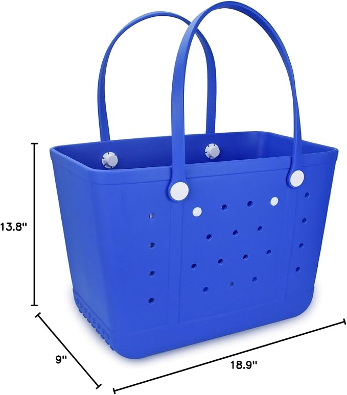Beach Tote Bag for Women, Rubber Beach Bag Waterproof Sandproof, Extra Large EVA Tote Bag Boat Bag - Image 5