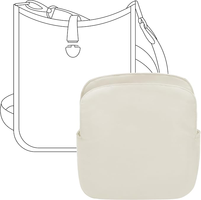 Tote Bag Organizer Insert for HERMES Evelyne16 Handbag, Custom Fit Inside Premium Craie Lightweight WaterResistant Purse Insert by FANJIProject