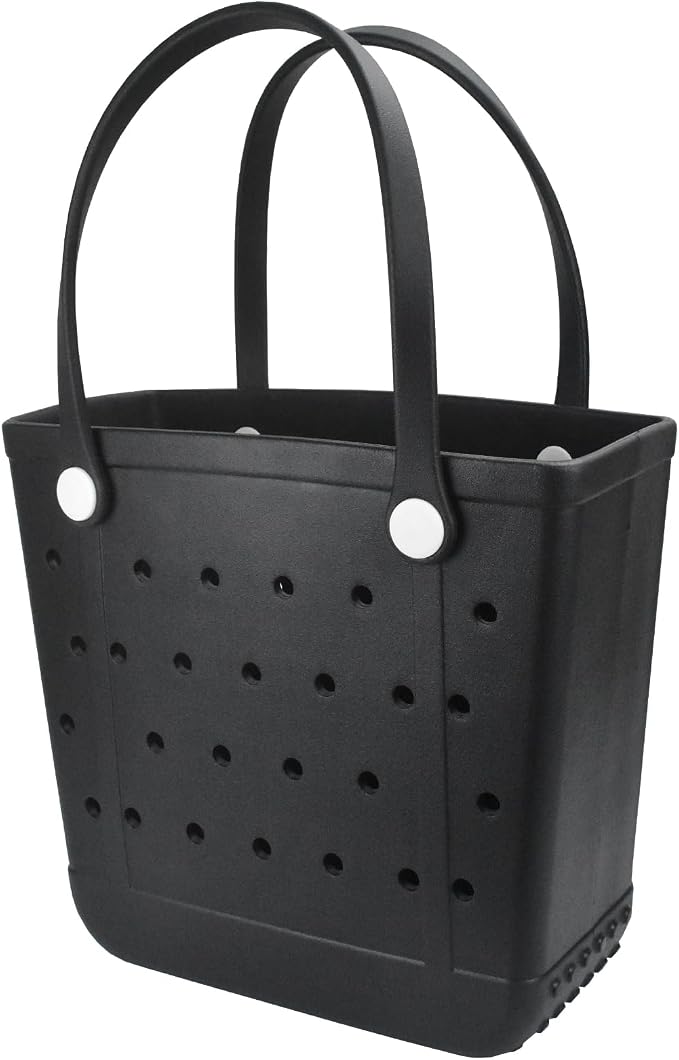 Rubber Beach Bag for Women, Waterproof Travel Tote Bags for Beach | Waterproof Sand-proof Tote Bags with Zipper Pocket, Durable Lightweigh Tote Bag for Outdoor - Image 5