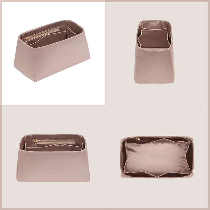 ZTUJO Silky Purse Organizer For Birkin, Luxury Purse Organizer Insert (Etoupe Grey, BK30) - Image 7