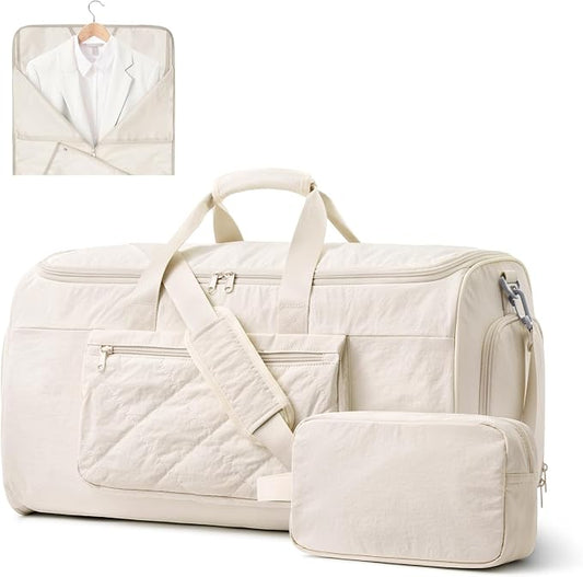 S-ZONE Garment Duffle Bags for Travel Carry on Convertible 2 in 1 Suit Bags Hanging Suitcase with Toiletry Bag 50L by S-ZONE