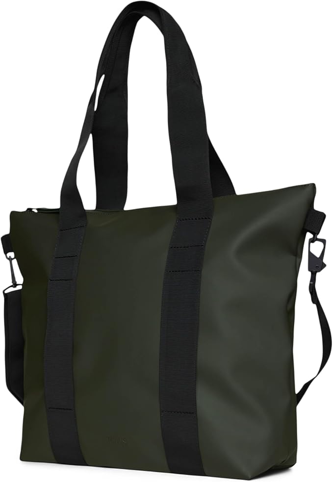 RAINS Tote Bag – Waterproof Travel & Work, Internal Zip Pocket, 6.1 gal | Waterproof PU tote for women and men – 22 L tote bag, internal zip pocket, detachable strap; carry-on for airplane travel - Image 3