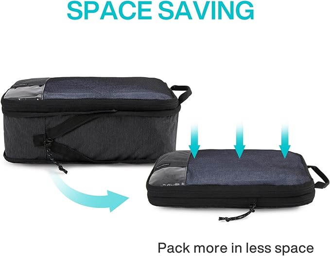 BAGSMART 6 Set /4 Set/2 Set Compression Packing Cubes for Travel, Lightweight Luggage Organizer Bags, Durable Space Saver Bags Travel Essentials - Image 4