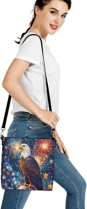 HUGS IDEA Boho Bags for Women Leather Handbag Shoulder Bucket Crossbody Purse - Image 7