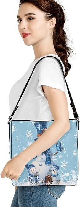 HUGS IDEA Boho Bags for Women Leather Handbag Shoulder Bucket Crossbody Purse - Image 2