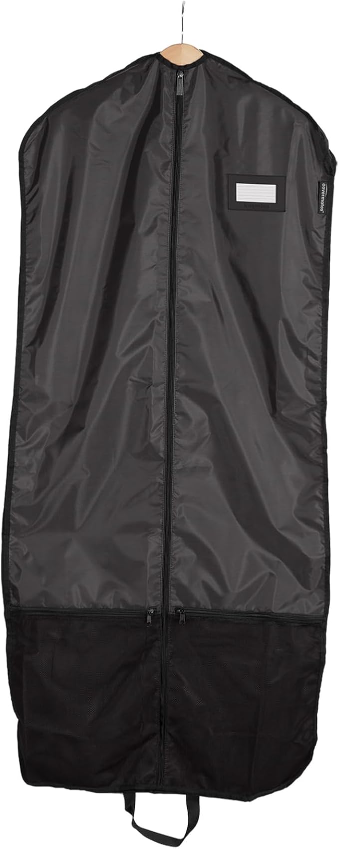 Covermates Deluxe Garment Bag Set for Closet Storage & Travel – Heavy Duty Hanging Suit & Dress Bags with ID Window, Accessory Pockets & Carrying Handles – Premium Wardrobe Protection, Black by Covermates