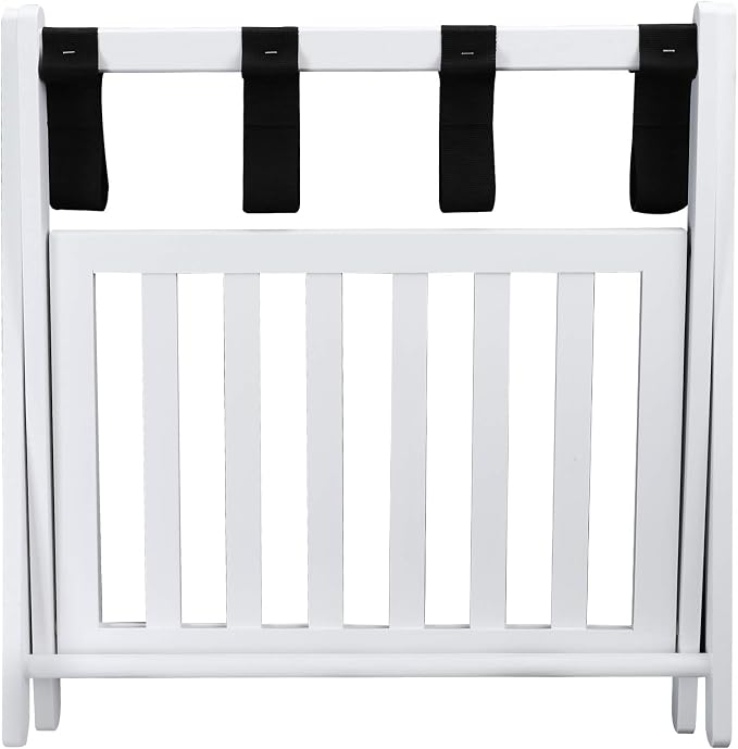 Casual Home Shelf-White Luggage Rack, 26.75" Wide - Image 5