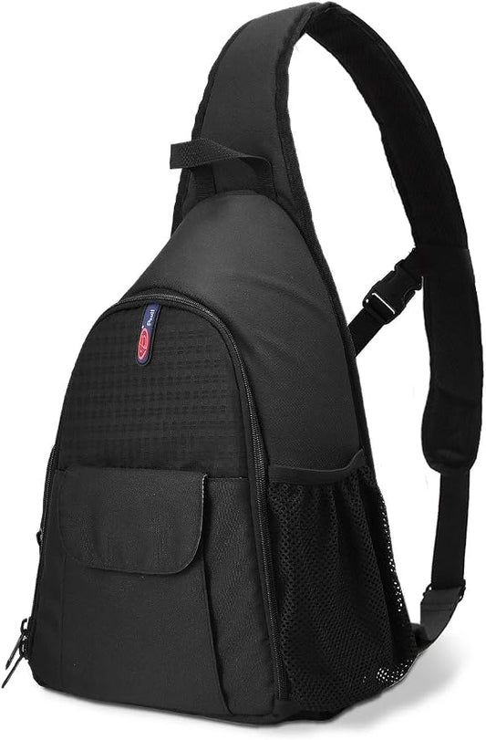 DSLR Camera Bag Waterproof Camera Sling Backpack with Rain Cover Outdoor Travel Backpack Camera Bag Case for Laptop Canon Nikon Sony Pentax DSLR Cameras,Lens,Tripod and Accessories (Black) by NIANYISO-Themosttrustworthyoutdooractivitypartner