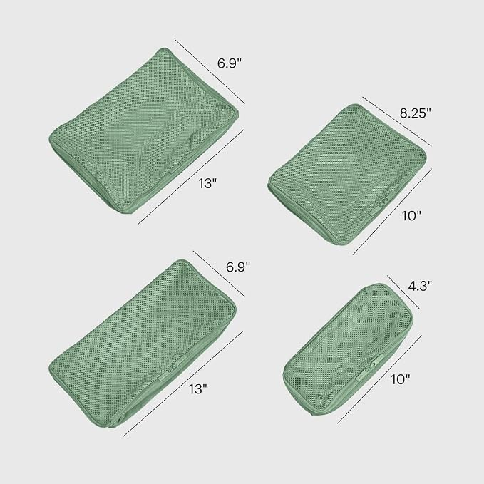 Away Insider Packing Cubes Set of 4 – Lightweight Travel Organizers for Luggage, Suitcases & Carry-On Bags, Sea Green - Image 2
