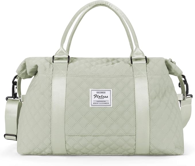 Travel Duffel Bag, Carry On Overnight Weekender Bags for Women | Travel Bag with Wet Pocket & Trolley Sleeve, For Spirit Airlines 18x14x8 Personal Item Bag - Image 8