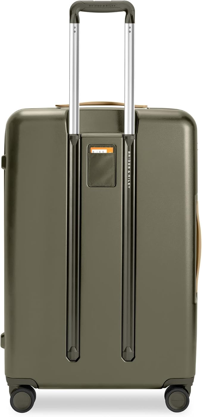 Briggs & Riley 30" Large Expandable Spinner - Checked Luggage for Travel, Suitcases with Wheels, Hardside Rolling Bag for Men & Women, Self-Repairing Zipper - Sympatico Collection, Olive - Image 8