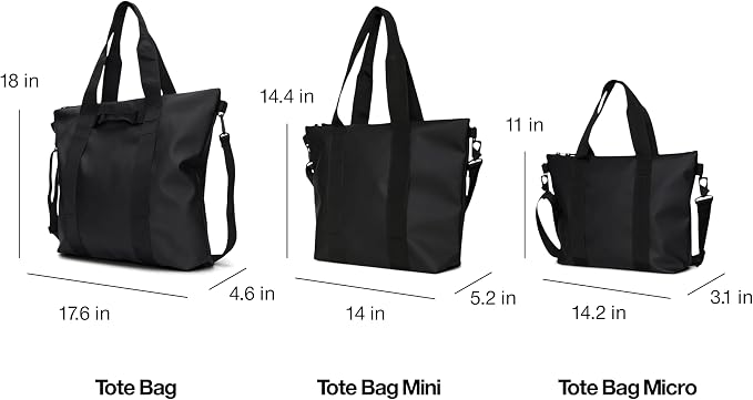 RAINS Tote Bag – Waterproof Travel & Work, Internal Zip Pocket, 6.1 gal | Waterproof PU tote for women and men – 22 L tote bag, internal zip pocket, detachable strap; carry-on for airplane travel - Image 7
