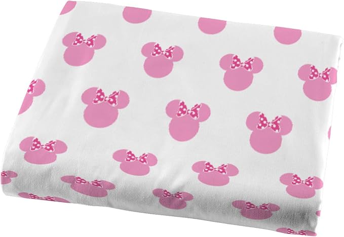 Jay Franco Kids Sheet Set with Fitted, Flat Sheets & Pillow Cover - Ultra-Soft Bedding with Pillowcase for Room Decor, White - Minnie Mouse, 3 Piece Twin - Image 3
