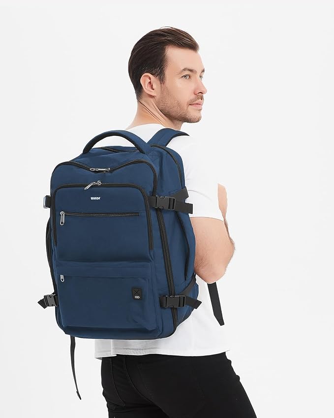WANDF Travel Backpack For Spirit Airlines Personal Item Bag 18x14x8 with Wet Pocket, 17 Inch Laptop Backpack for Men Women | Frontier Airline Underseat Fit, Fits 17" Laptop, 180°Opening, Travel Backpack - Image 9